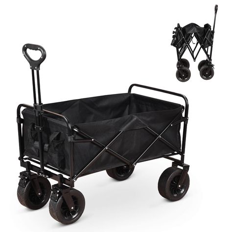 Garden Trolley with Wheels Heavy Duty Foldable Pull Wagon Hand Cart Collapsible Garden Cart Folding Camping Cart Festival Trolley for Beach, Camping, Weeding and Outdoor, 90 X 50 X 100cm, 150Kg Max : Amazon.co.uk: Garden Festival Trolley, Beach Trolley, Garden Trolley, Camping Cart, Pull Wagon, Camping Garden, Utility Wagon, Folding Trolley, Wagon Cart