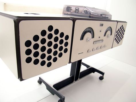 Munich Germany - Cool Music Center - Brionvega RR226 stereo by Achille Castiglioni - Pinakothek Design Museum 095 | Flickr - Photo Sharing! Taccia Lamp, Radio Design, Achille Castiglioni, Music Centers, Pop Design, Yanko Design, Design Museum, Umbrella Stand, Table Storage