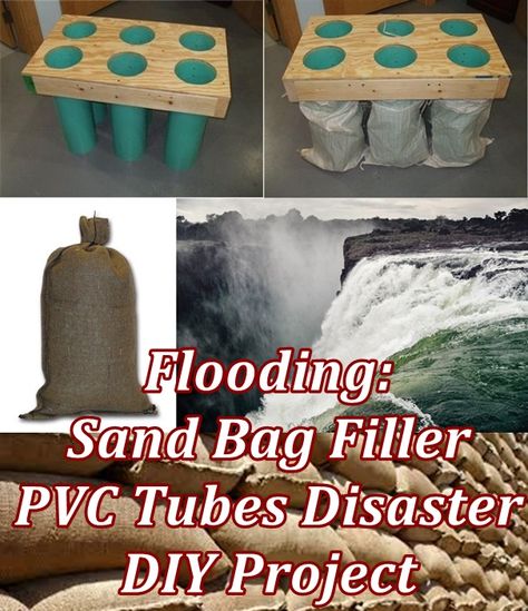 Flooding – Sand Bag Filler PVC Tubes Disaster DIY Project – The Homestead Survival Sand Bags Diy How To Make, Diy Sandbags For Flooding, Flooding Preparedness, Police Tools, Prepping Ideas, Survival Fire, Flooded Basement, Homestead Ideas, Pvc Tube