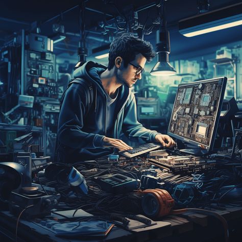 Image of a technician repairing a computer in Rocklea. It Technician, Computer Technician, Vagabond Manga, Computer Repair Services, Girl Actors, Computer Service, It Support, Repair Guide, Computer Repair