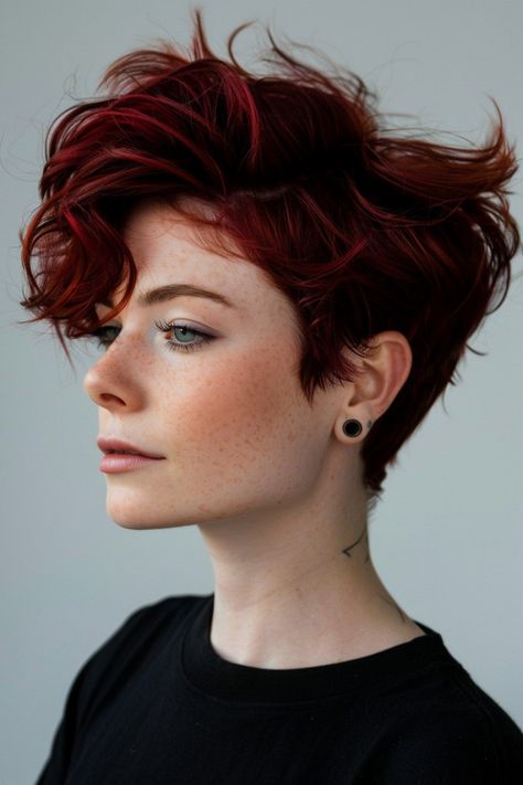 These 90s Pixie Cuts Are Absolute Fire - Pinch Of Glam 90s Pixie Haircut, Coloured Pixie Cut, 90s Pixie Cut, 90s Pixie, Edgy Pixie Cuts, Diy Hair Color, Crop Hair, Shaggy Short Hair, Indie Hair