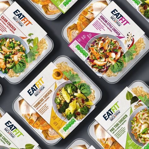 Brandon Designs Innovative Identity for New Fitness-focused Ready-meal Range Ready To Eat Meals, Salad Packaging, Frozen Food Packaging, Meal Ready To Eat, Eat Meals, British Food, Packaged Food, Food Packaging Design, Packaging Labels Design