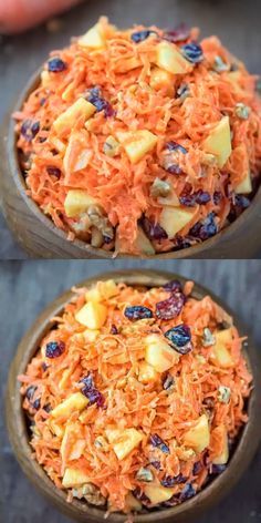 Salad Cranberries, Shredded Carrot Salad, Pasti Fit, Makanan Rendah Kalori, Salad Kale, Resep Salad, Resep Diet, Tasty Videos, Best Salad Recipes