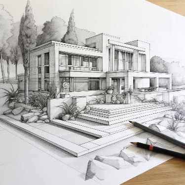 Sketches House, House Design Drawing, Villa Exterior Design, Mum Of Two, Module Design, Architecture Blueprints, Perspective Drawing Architecture, Architecture Drawing Plan, Interior Design Renderings