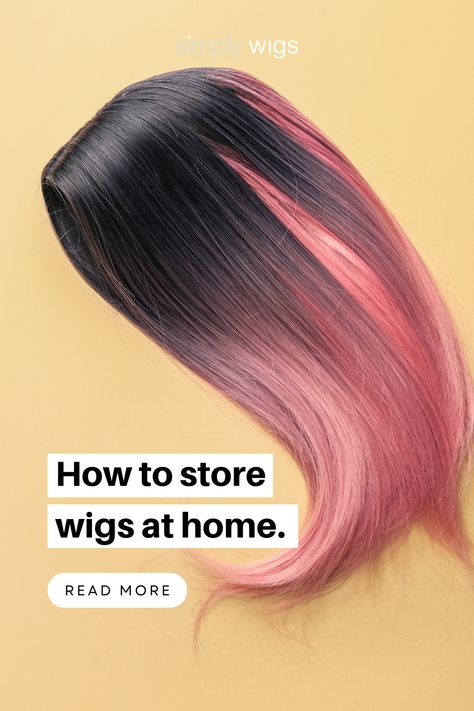 Wig Holder Ideas, How To Store Wigs At Home, Wig Storage Ideas Organizing, Content Ideas For Wig Business, Wig Storage Ideas Diy, Wig Content Ideas, Wig Storage Ideas At Home, Wig Care Tips Human Hair, Diy Wig Storage