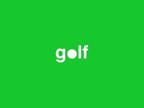 Typography Animation Gif, Dribble Animation, Golf Animation, Golf Typography, Typography Gif, Expressive Type, Gif Design, Typography Animation, Kinetic Type