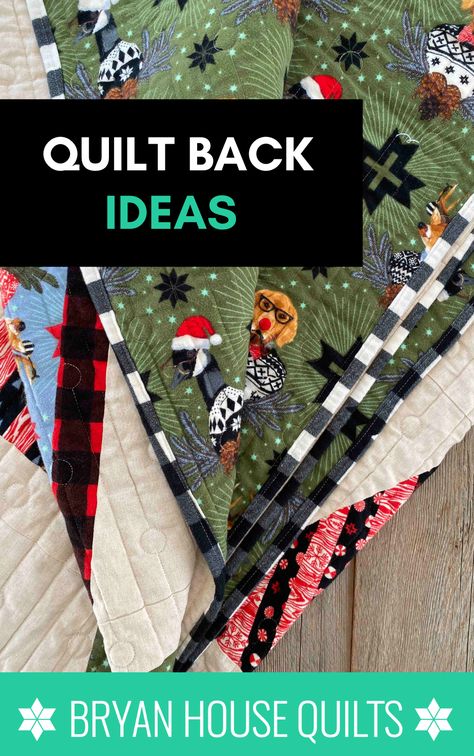 How to Sandwich a Quilt - Bryan House Quilts Creative Quilt Backing Ideas, Backing Ideas For Quilts, Quilt Backs Ideas Awesome, Ideas For Quilt Backs, Pieced Quilt Backings, Quilt Backs Ideas Layout, Back Of Quilt Ideas, Pieced Quilt Backs Ideas Simple, Quilt Backing Ideas Simple