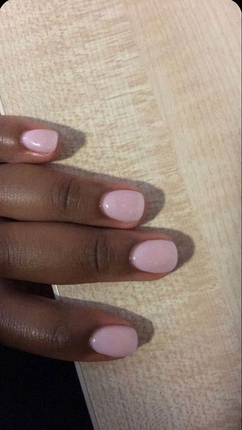 Trendy Short Nails, Rounded Acrylic Nails, Natural Nails Manicure, Overlay Nails, Pink Gel Nails, Pink Manicure, Nagel Tips, Work Nails, Short Square Acrylic Nails