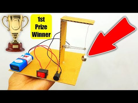 How To Make Earthquake Alarm Working Model For School Science Project 2020 - YouTube Science Exhibition Working Models, Science Project Working Model, Science Exhibition Ideas, 5th Grade Science Projects, Science Project Models, Science Exhibition Projects, Cool Science Projects, Physics Projects, School Science Projects