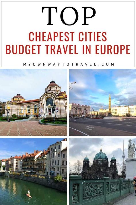 Cheap Holiday Destinations, Europe Winter Travel, Traveling In Europe, Travel In Europe, Europe On A Budget, Cheap Holiday, Budget Travel Destinations, Budget Holidays, Voyage Europe