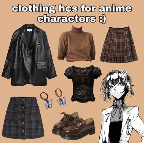 Bungou Stray Dogs Fashion, Bsd Inspired Fashion, Bsd Style Clothes, Bungou Stray Dogs Outfit Ideas, Chuuya Casual Clothes, Bungo Stray Dogs Outfit Ideas, Bsd Aesthetic Outfits, Bsdcore Outfits, Bsd Outfit Ideas