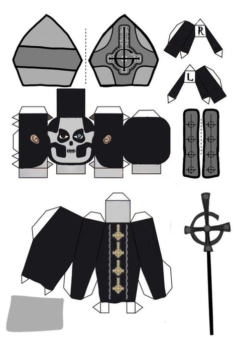 Ghost Paper Craft, Papa Emeritus 2, Spooky Western, Ghost Banda, Ghost Album, Ghost Drawing, Ghost Diy, Papa Emeritus, Ghost Papa