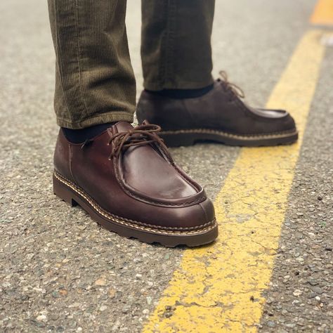 Paraboot Michael at Fresh - Proper Magazine Paraboot Michael Outfit, Paraboot Outfit, Paraboot Michael, Loafers Men Outfit, Handmade Moccasins, Hell Fire, Magazine Website, Charming Man, Fashion Creative