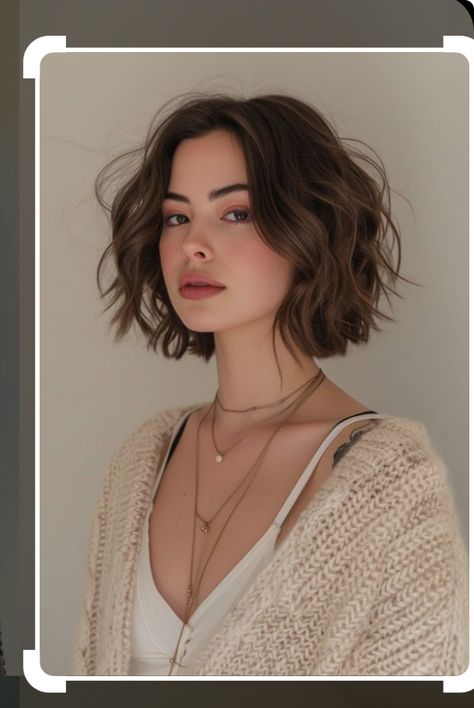 Wavy Bob Haircuts, Behind Blue Eyes, Short Wavy, Shoulder Length Hair Cuts, Short Bob, Short Bob Hairstyles, Short Hair Cuts For Women, How To Make Hair, Short Hairstyles For Women