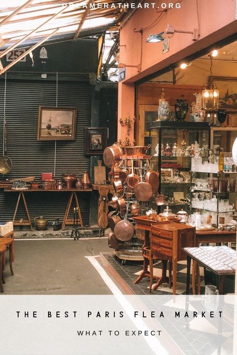 Le Marché aux Puces,the most famous Paris flea market, has 14 markets and over 2000 vendors. It is a browser's paradise. Looking for antiques? Vintage clothing? Wander the aisles and marvel at what you can find. You won't leave empty handed. #parisfleamarket #marcheauxpucesparis #parisfleamarketwhattoexpect #marcheauxpucessaintouen #bestparisfleamarket Europe 2023, French Flea Market, Paris Markets, Paris Flea Markets, Paris France Travel, Paris Travel Tips, Paris Travel Guide, Paris Shopping, French Market