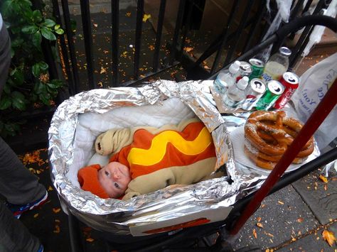 Hot Dog Cart Food Costumes For Kids, Teenage Dresses, Kids Halloween Food, Newborn Halloween Costumes, Dog Cart, Newborn Halloween, Hot Dog Cart, Baby Kostüm, Boy Halloween Costumes