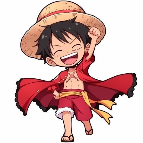 Midjourney Prompt Chibi One Piece Characters, Luffy Smiling, Chibi One Piece, Chibi Luffy, One Piece Chibi, One Piece Birthdays, Lotus Tattoo Design, One Piece Tattoos, One Piece Cartoon