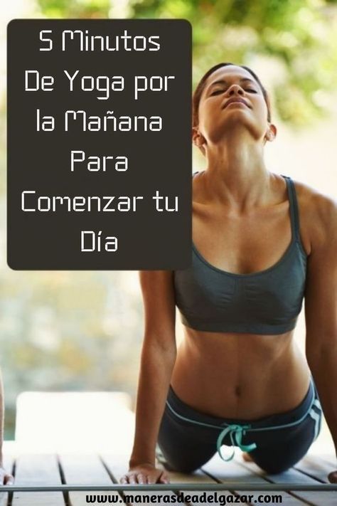 Rutina de yoga matutina de 5 minutos para comenzar el día. Este flujo de yoga relajante pero despertador es perfecto para comenzar el día con la mente más consciente. Yoga Youtube, Poses Yoga, Tai Chi, Namaste, Peru, Pilates, Sports Bra, Spain, Gym