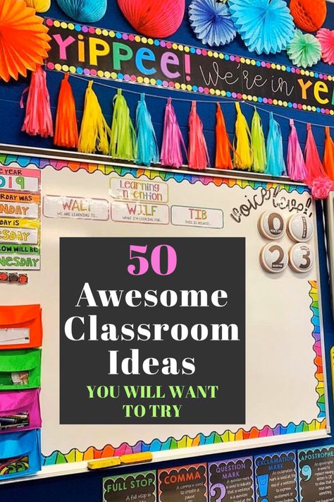 Decorating Portable Classroom, Reading Area Ideas For Classroom, Classroom Backdrop Wall, Mirrors In Classroom Ideas, Kindergarten Classrooms Interiors, Classroom Windows Ideas, Classroom Decor First Grade, In This Classroom We, 5th Grade Classroom Setup Theme