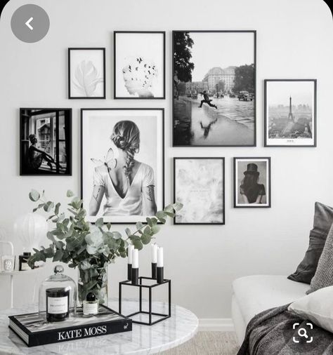 Picture Wall Living Room, Photowall Ideas, Gallery Wall Design, Design Ložnic, Gallery Wall Layout, Photo Wall Decor, Photo Wall Gallery, Wall Ar, Gallery Wall Living Room