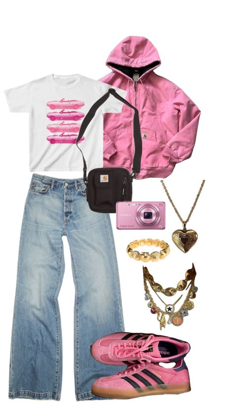 Back To School Outfits, Shoes And Accessories, School Outfits, Back To School, Pink, White