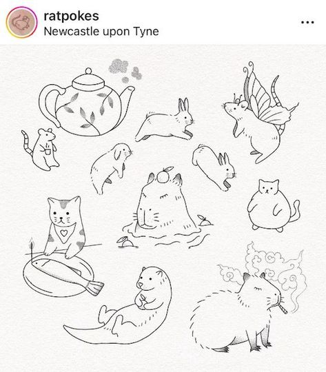 Capybara Tattoo, Unique Wrist Tattoos, Wrist Tattoo Designs, Whimsical Art Journal, Cute Tats, Line Artwork, Wrist Tattoo, Beauty Tattoos, Wrist Tattoos