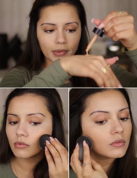 Foundation Tips Applying, Flawless Foundation Application Tutorial, Foundation Tutorials Step By Step, How To Put On Foundation For Beginners, Best Way To Apply Foundation, Airbrushed Makeup, Flawless Foundation Application, Tone Makeup, Pink Lips Makeup