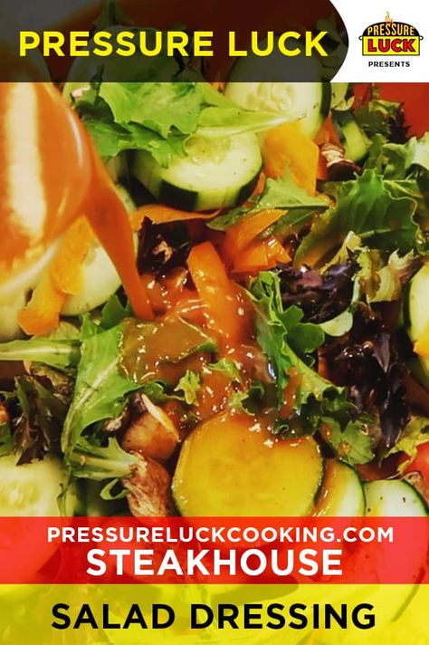 Steakhouse Salad Dressing, Steakhouse Salad, Diy Salad Dressing, Cooking Ribs, Best Pressure Cooker Recipes, Pressure Luck, Haylie Pomroy, Pressure Cooking Recipes, Best Pressure Cooker