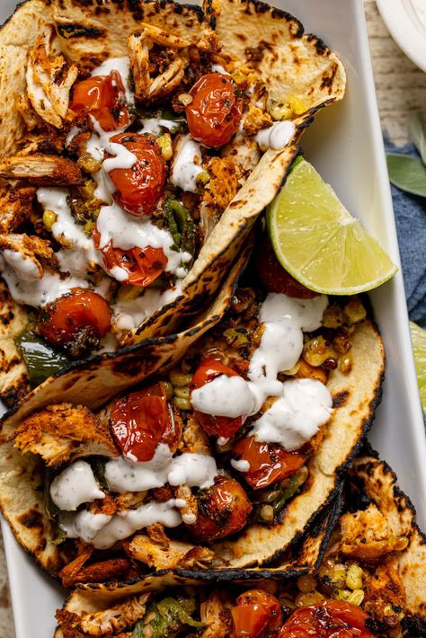 Easy Weeknight Blackened Chicken Tacos [Dairy-Free] Chicken Taco Blackstone, Blackened Chicken Quesadilla, 20 Minute Blackened Chicken, Blackened Chicken Tacos, Blackened Chicken Tacos Pineapple Salsa, Food Edit, Easy Shredded Chicken, Blackened Chicken, Chicken Taco Recipes