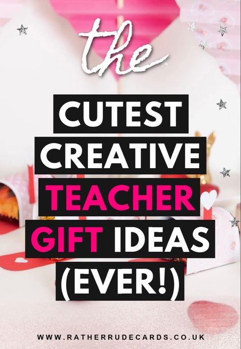 DIY creative teacher gift ideas that are quick, cheap and easy to make Teacher Gifts For Christmas Diy, Simple Teacher Appreciation Gift Ideas, Home Made Teacher Gift, Gift For Teacher Christmas, Diy Presents For Teachers, Homemade Teacher Gifts Diy, Unique Teacher Appreciation Gifts Diy, Funny Teacher Gift, Diy Teacher Gifts From Kids