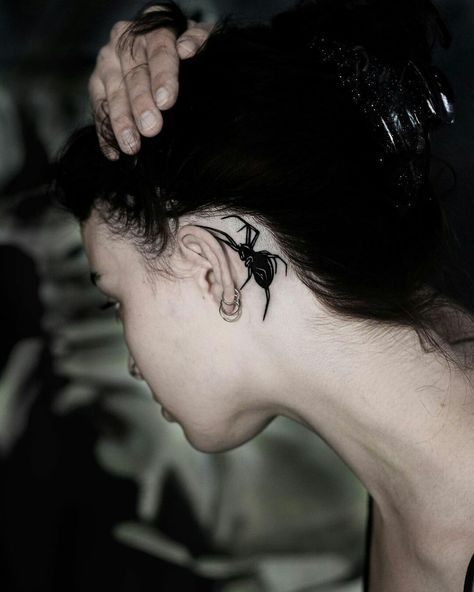 Spider 
Tattoo 
Ear
Behind 
Sick 
Enjoy Neck Spider Tattoos Women, Small Spider Tattoo Behind Ear, Goth Behind Ear Tattoo, Behind Ear Spider Tattoo, Ears Tattoo Behind The, Gothic Behind Ear Tattoo, Spider Web Behind Ear Tattoo, Cobweb Ear Tattoo, Spider Behind The Ear Tattoo