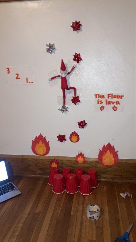 Elf Lava Floor, The Floor Is Lava Elf, Elf On The Shelf Ideas Floor Is Lava, Elf On The Shelf The Floor Is Lava, The Floor Is Lava Elf On The Shelf, Elf On The Shelf Floor Is Lava, Floor Is Lava Elf On Shelf, Lava Floor, The Floor Is Lava