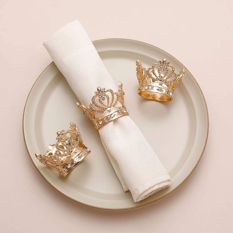 Banquet Table Decorations, Luxury Napkin, Easter Napkins Rings, Gold Napkin Rings, Napkin Rings Wedding, Easter Napkins, Gold Napkins, Christmas Napkin Rings, Wedding Napkin