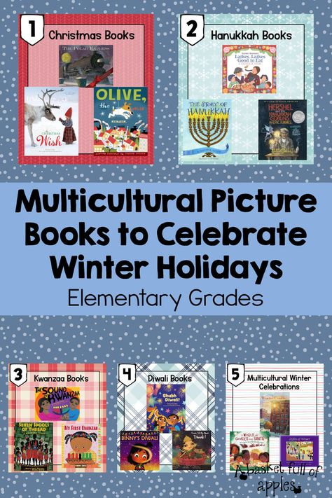 Winter holidays are a magical time in the elementary classroom, filled with opportunities to explore diverse cultures, traditions, and stories. Picture books offer a rich resource for engaging young students in the joy and meaning of winter holidays. Whether celebrating Christmas, Hanukkah, Kwanzaa, Diwali, or other cultural traditions, these books can help nurture a sense of wonder, inclusivity, and understanding among students. Story Of Hanukkah, Olive The Other Reindeer, Trina Schart Hyman, Magical Train, Chris Van Allsburg, Books For Christmas, Hanukkah Traditions, Adventure Picture, Find Santa