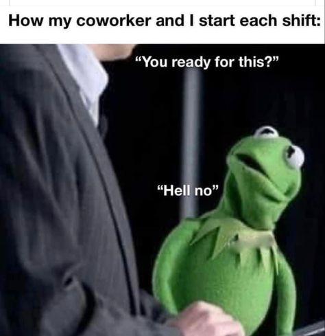 Coworker Humor, Kermit Funny, Healthcare Humor, Workplace Humor, Work Quotes Funny, Nursing Memes, Work Jokes, Medical Humor, Work Memes