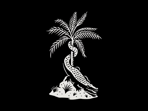 Tropical Tattoo, Come And Take It, Logo Design Services, Palm Tree, Design Services, Graphic Illustration, Art Inspo, Line Art, Illustration Art