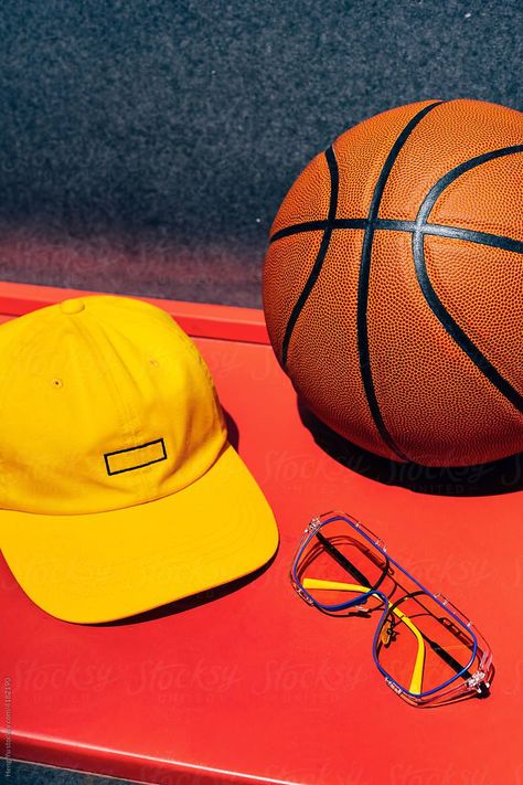 Still life photography of basketball, cap， sunglasses by Heng Yu for Stocksy United