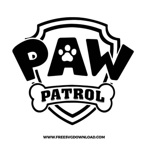 Paw Patrol Ornaments, Logo Svg Free, Paw Patrol Svg, Paw Patrol Logo, Paw Patrol Clipart, Paw Patrol Birthday Shirt, Paw Patrol Shirt, Monogram Stencil, Cricut Svg Files Free