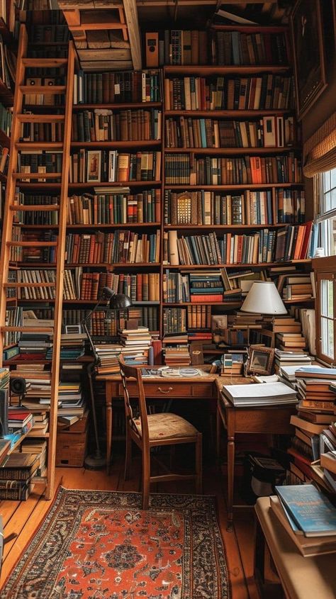 Library Nook, Writer's Office, Dream Home Library, All About Books, Cozy Desk, Library Inspiration, Bookstore Cafe, Public Libraries, Dream Library