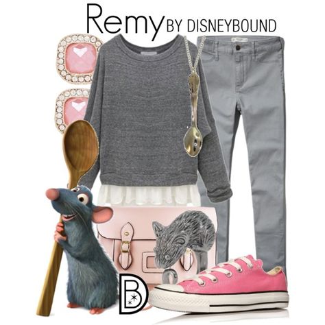 Remy Remy Disneybound, Princess Kida Disneybound, Disneybound Outfits Pixar, Disney Bounding Up Movie, Disneybound Outfits Sleeping Beauty, Grey Dress, Disney Wear, Cute Disney Outfits, Disney Themed Outfits