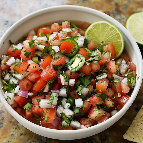 This Pico de Gallo recipe combines tomatoes, onions, jalapeños, cilantro, and lime juice for a classic and refreshing salsa. Fried Cabbage With Shrimp, Easy No Bake Banana Pudding, Easy Fried Cabbage, No Bake Banana Pudding Cheesecake, Banana Pudding Cheesecake Recipe, Cabbage With Sausage, Fried Cabbage With Sausage, No Bake Banana Pudding, Diy Belt For Dresses