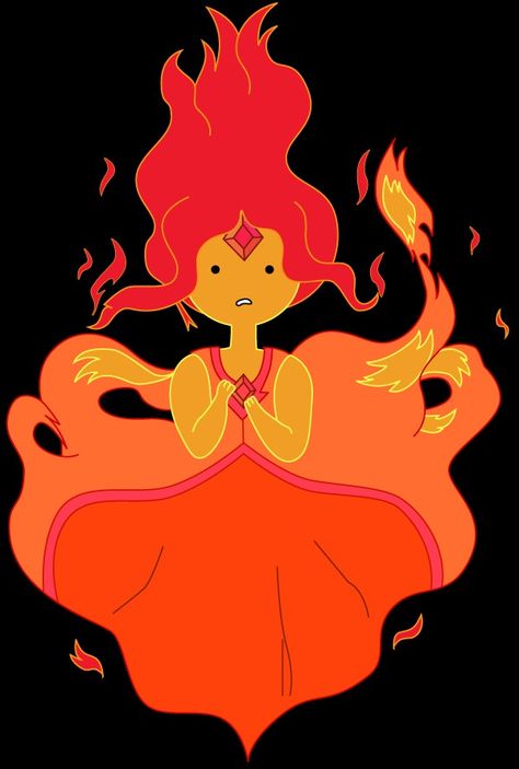 Flame Princess Tattoo, Fire Princess Adventure Time, Flame Princess Icon, Adventure Time Costume, Adventure Time Clothes, Adventure Time Cakes, Adventure Time Flame Princess, Adventure Time Drawings, Fire Princess