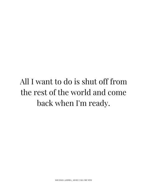 This is so me at the moment, but it's important to understand we can't always run away from our problems or the world, but if you need a break from the thoughts in your head, and those around you, meditate, go for a run, be around those who love you, and take a break. Your mental health matters. You matter and nothing matters more than YOU do. Happy Thursday! It's only a day to the weekend. What steps are you taking today to slow down, connect and be in tune with yourself all over again. As ... Need A Break Quotes, Thoughts Running Through My Head, Signs Of A Mental Break Down, Taking Breaks From Social Media Quotes, Break Stigma Quote, Needing A Break Quotes, Running Mental Toughness, Head Quotes, Nothing Matters