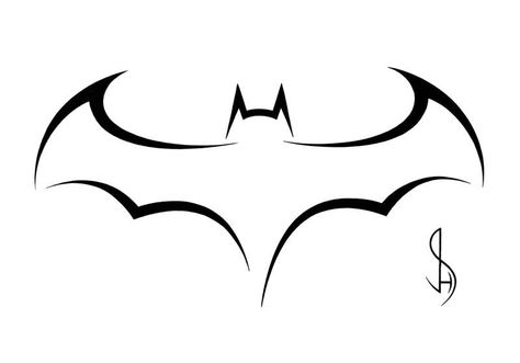 This is going to be my next tattoo. Batman Symbol Tattoos, Batman Bedroom, Doodle Easy, Easy Tattoos To Draw, David Tattoo, Cool Easy Drawings, Batman Drawing, Nerd Tattoo, Beginner Tattoos