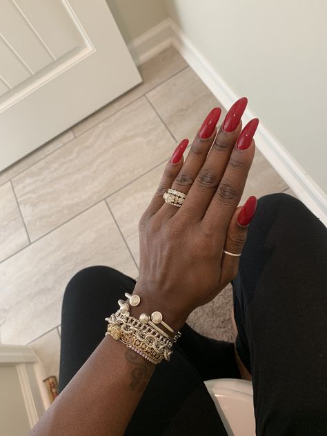 Prosperity Nails, Boston University Red Nails, Red Nails Fall, Grow Long Nails, Natural Nail Art, Curved Nails, Red Christmas Nails, Boston University, Red Nail Polish