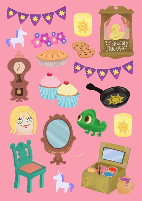 Rapunzel Crafts, Mickey Mouse Crafts, Tangled Wallpaper, Rapunzel Birthday Party, Disney Magical, Tangled 2010, Rapunzel Birthday, Tangled Party, Disney Princess Artwork