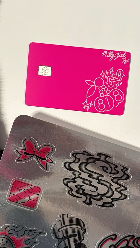 Get the Cash App Card in a stylish new pink design. This modern take on a classic design is perfect for making purchases, sending money, and#Pink #Pink_Cash #Cash_App_Card #Cash_App Cash App Card Design Ideas Black Card, Credit Card Design Aesthetic, Cute Cashapp Card Designs, Cash Card Design Ideas, Cashapp Card Ideas, Cashapp Card Design Ideas, Cute Cash App Card Designs, Pink Cash, Cashapp Card