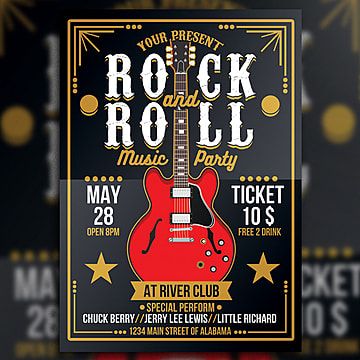 Playlist Poster, Festa Rock Roll, Rock And Roll Party, Rock And Roll Birthday Party, Typography Flyer, Rock And Roll Birthday, Poster Rock, Rock And Roll Music, Rock N Roll Party