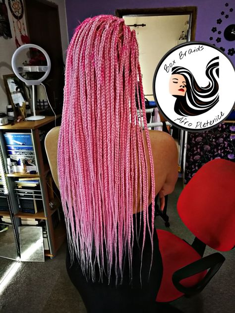 @box_braids_afro_pletenice Afro Pletenice, Pink Braids, Braiding Styles, Fantasy Hair, Curly Hair Care, Drinking Games, Beauty Ideas, Hairstyle Ideas, Box Braids