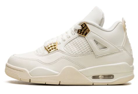 **BUY FROM A TRUSTED SELLER** OVER 7000 POSITIVE FEEDBACK 15-PLUS YEAR MEMBER NEW Nike Air Jordan 4 Retro Metallic Gold White Women's Sz 7-12 Model #: AQ9129-170  Condition: Brand New in Box *minor damage to original box **IN HAND - SHIPS TODAY** 100% Authentic Guarantee **ALL SALES ARE FINAL**  **IT IS THE RESPONSIBILITY OF THE BUYER TO REVIEW ALL TERMS AND CONDITIONS AND PICTURES BEFORE MAKING THE PURCHASE** **FOR HAWAII/ALASKA & PUERTO RICO SHIPPING, PLEASE CONTACT ME BEFORE PURCHASE** Terms and Conditions All original accessories will be included. (unless stated otherwise) Shoes will be shipped double-boxed where a tracking number will be provided, therefore any claim of un-received item or lost merchandise shall be resolved directly with PayPal and either USPS or FedEx. If there's for